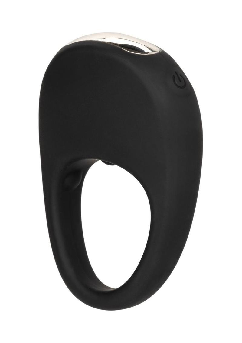Couple's Enhancers Silicone Rechargeable Pleasure Ring - Black