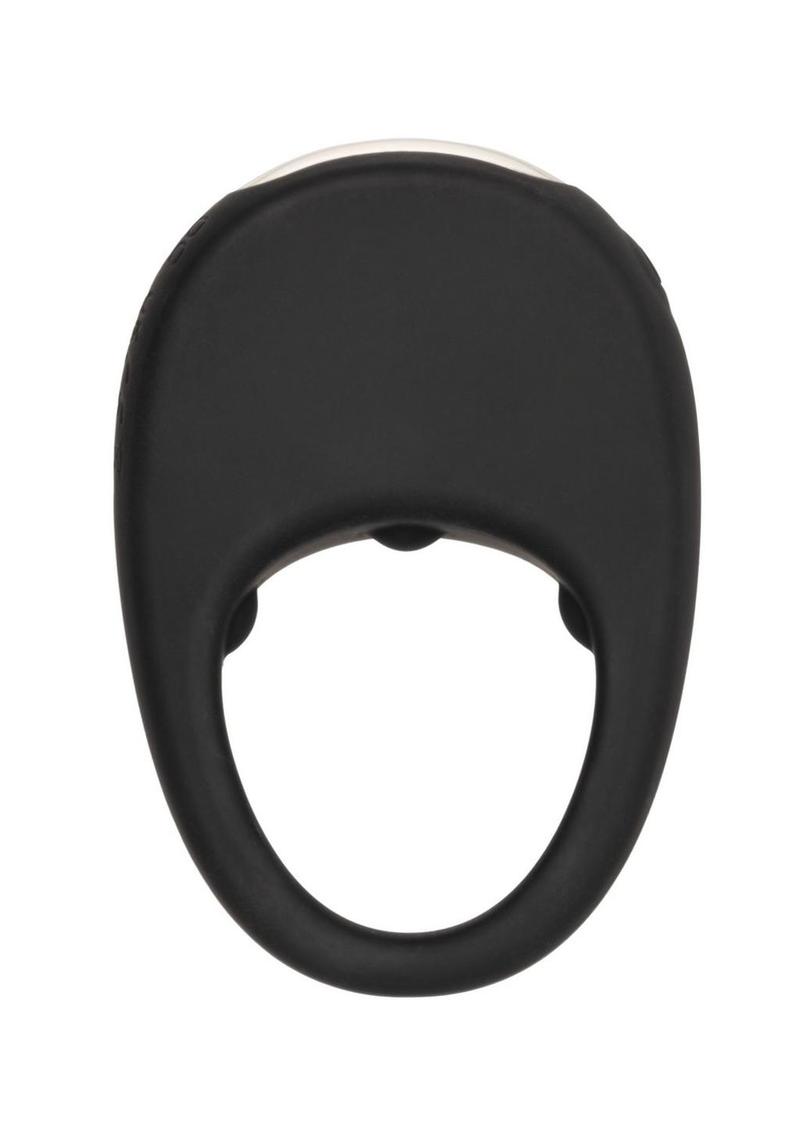 Couple's Enhancers Silicone Rechargeable Pleasure Ring - Black