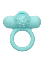 Couple's Enhancers Silicone Rechargeable Nubby Lover's Delight - Teal