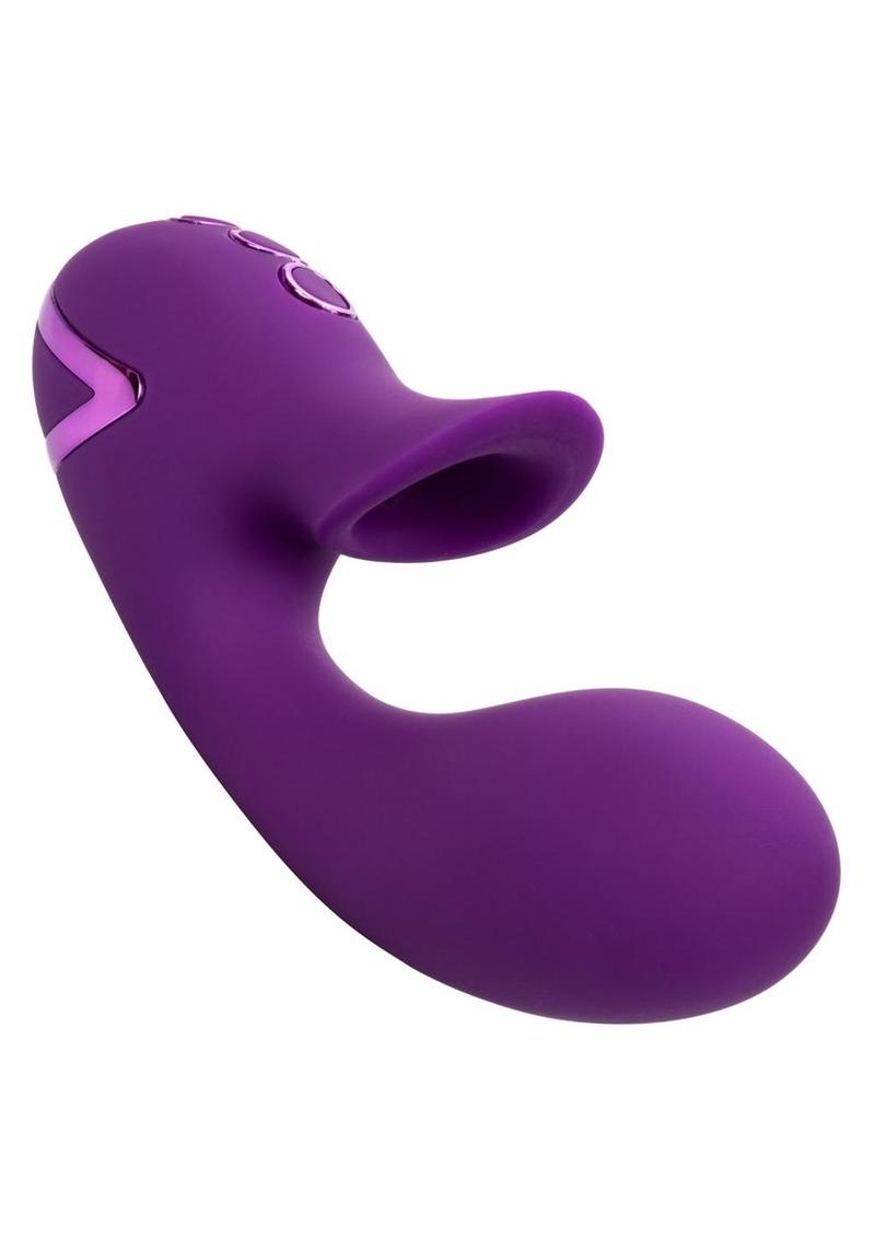 California Dreaming Huntington Beach Heartbreaker Rechargeable Rabbit Vibrator - Purple