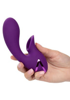 California Dreaming Huntington Beach Heartbreaker Rechargeable Rabbit Vibrator - Purple