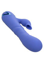 California Dreaming L.A. Love Rechargeable Silicone Rabbit Vibrator with Clitoral Stimulator - Blue
