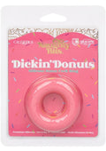 Naughty Bits Dickin' Donuts Silicone Donut Cock Ring - Pink