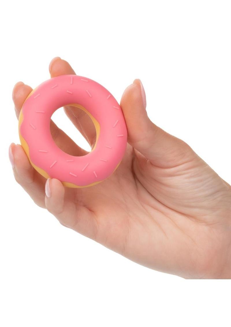 Naughty Bits Dickin' Donuts Silicone Donut Cock Ring - Pink