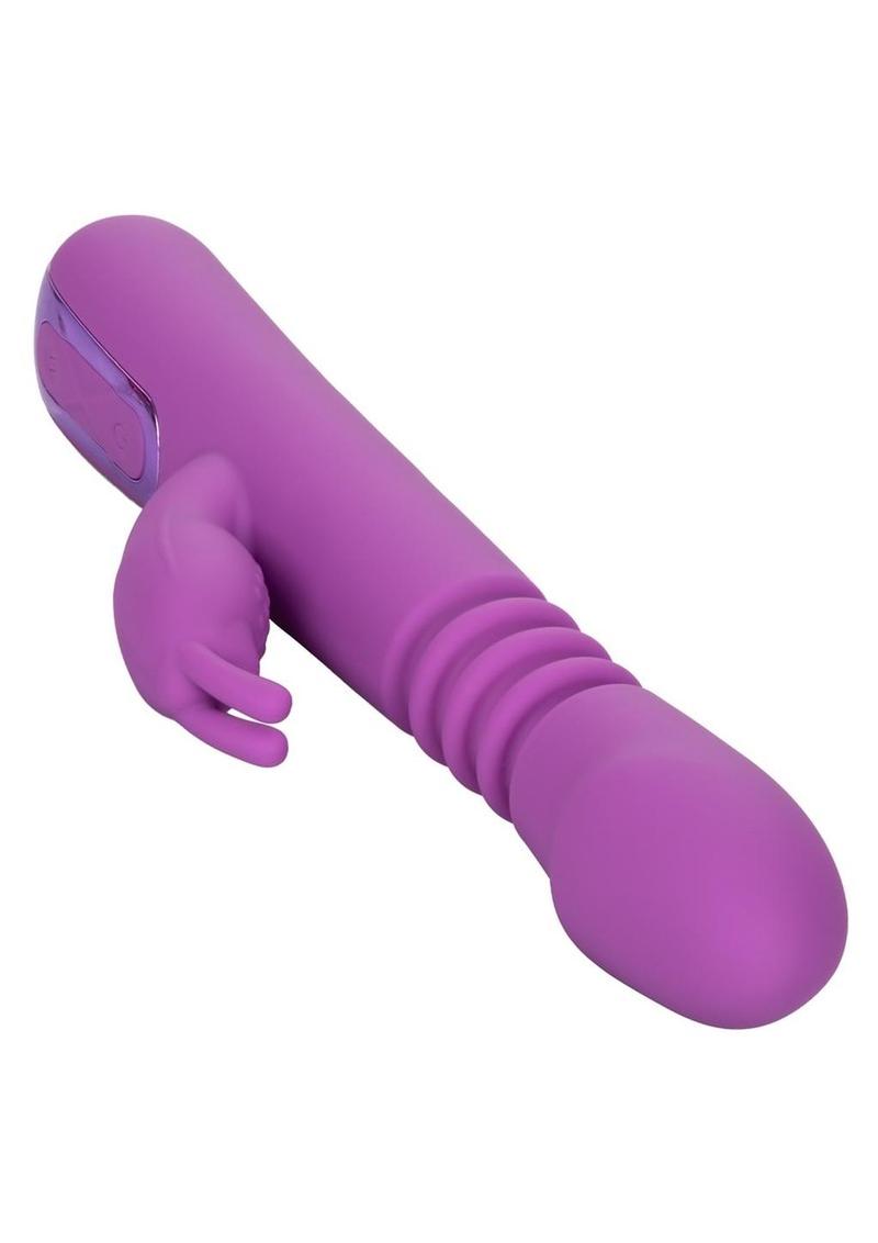 Jack Rabbit Elite Thrusting Rabbit Silicone Rechargeable Rabbit Vibrator - Purple