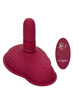 Dual Rider Rechargeable Silicone Thrust & Grind Vibrator with Remote Control - Red