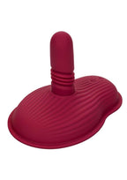 Dual Rider Rechargeable Silicone Thrust & Grind Vibrator with Remote Control - Red