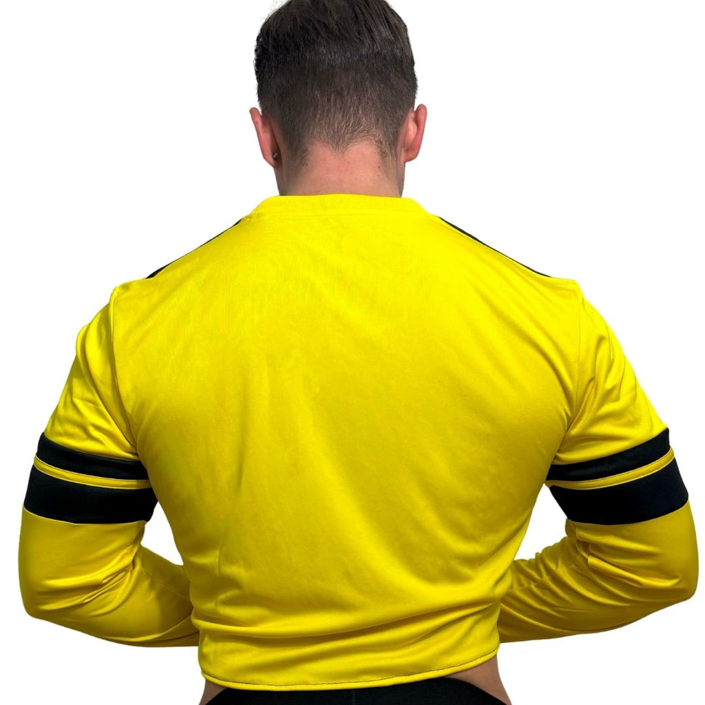 Adidas Neo Yellow Long Sleeve Crop Top BY SNEAKERMASK
