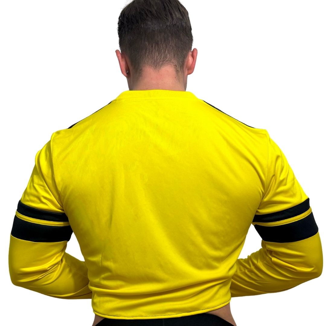 Adidas Neo Yellow Long Sleeve Crop Top BY SNEAKERMASK