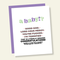 Initial Thoughts About Baby Funny New Baby Card
