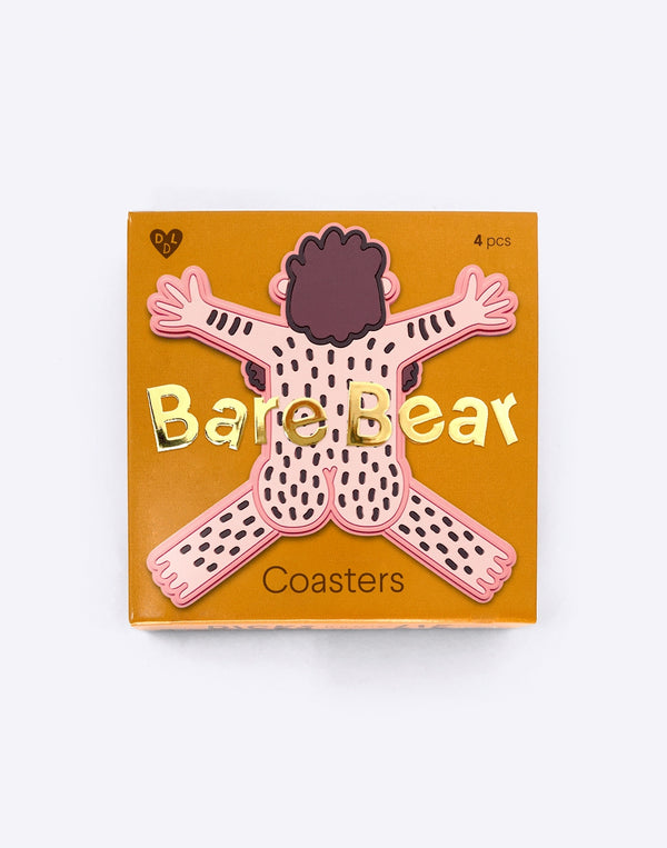 Bare Bears Coasters - Box of 4 by Dicks Don't Lie