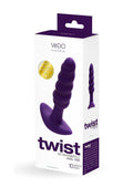 VeDO Twist Rechargeable Silicone Anal Plug - Perfectly Purple