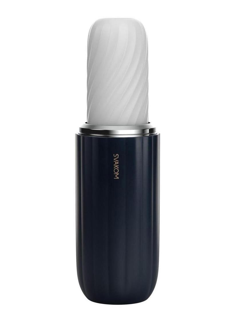 Svakom Alex Neo 2 Interactive Thrusting Rechargeable Masturbator - Black