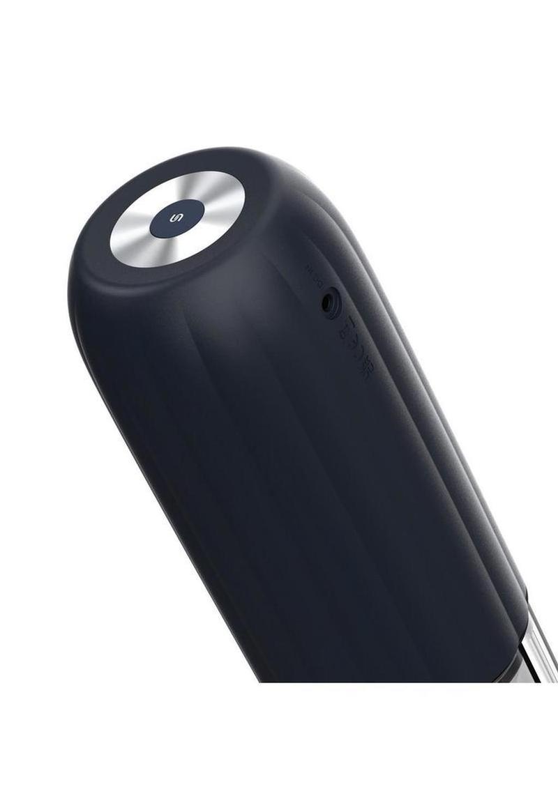 Svakom Alex Neo 2 Interactive Thrusting Rechargeable Masturbator - Black