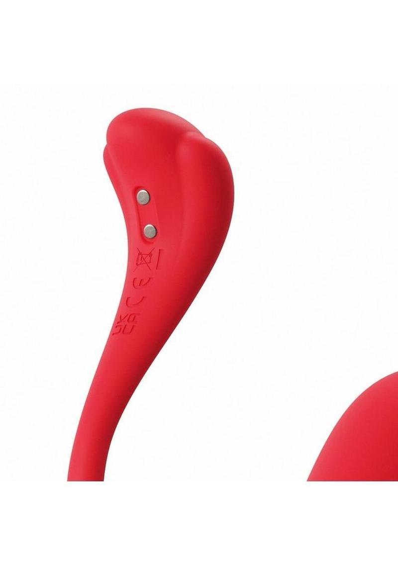 Svakom Phoenix Neo 2 Interactive Rechargeable Silicone Bullet Vibrator with Remote Control - Red