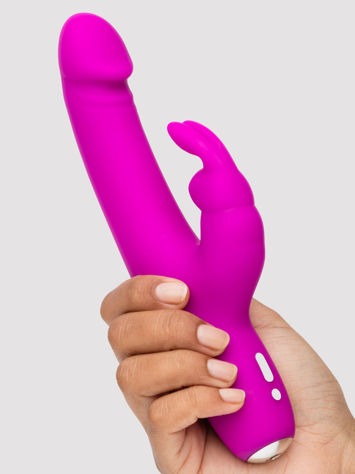 Happy Rabbit Slimline Realistic Silicone Rabbit Vibrator - Purple