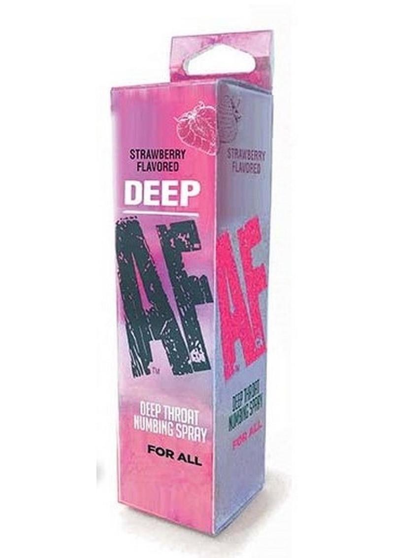 Deep AF Deep Throat Numbing Spray 1oz - Strawberry