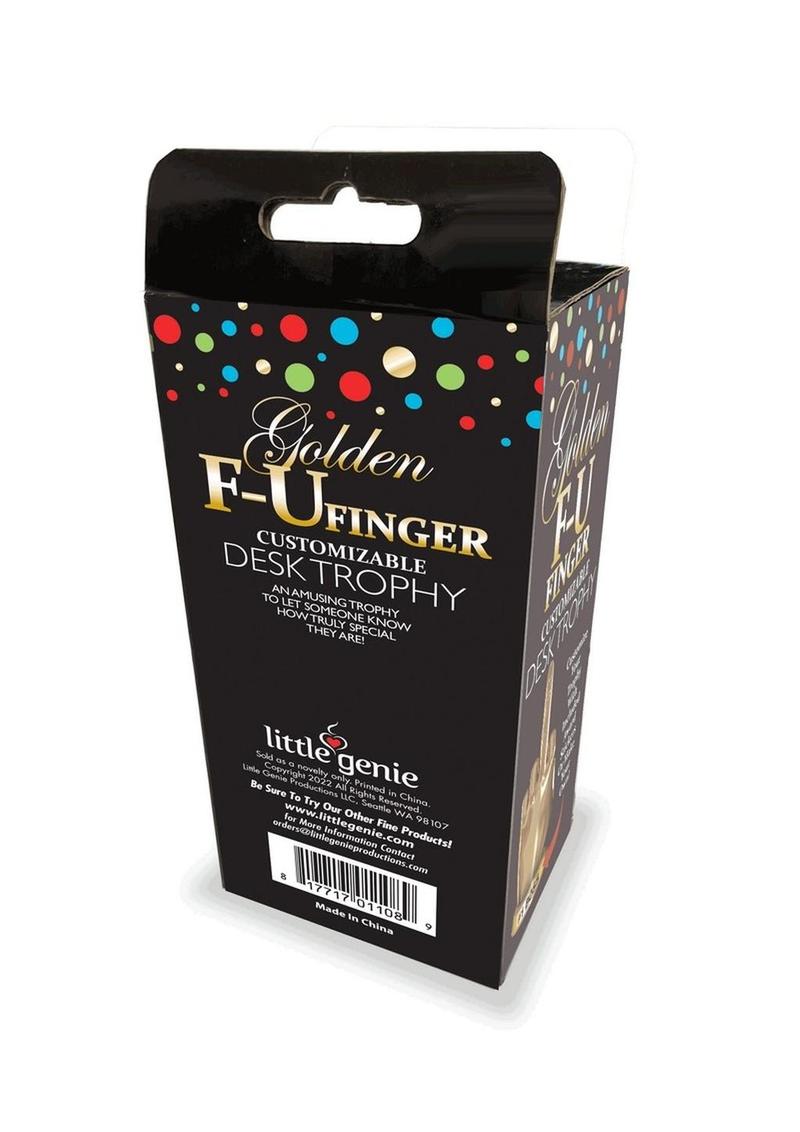 Golden F-U Finger Trophy - Gold/Black