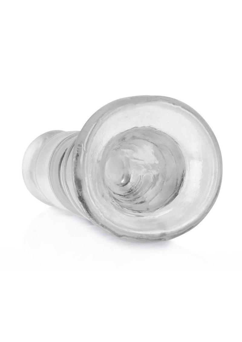 RealRock Curvy Dildo or Butt Plug 5.5in - Clear