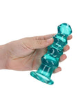 RealRock Curvy Dildo or Butt Plug 5.5in - Turquoise