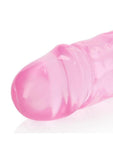RealRock Crystal Clear Double Dong 18in - Pink