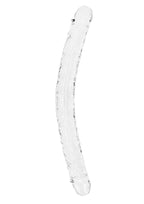 RealRock Crystal Clear Double Dong 18in - Clear