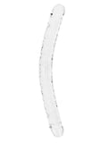 RealRock Crystal Clear Double Dong 18in - Clear