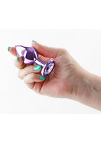 Rear Assets Aluminum Anal Plug - Medium - Purple