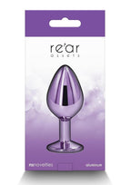 Rear Assets Aluminum Anal Plug - Medium - Purple