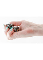 Rear Assets Aluminum Anal Plug - Petite - Gunmetal/Rainbow