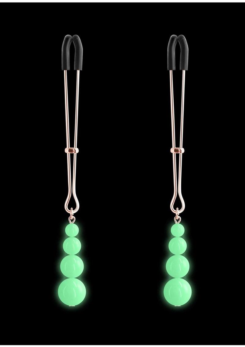 Bound Nipple Clamps G2 Iron Glow in the Dark - Rose Gold