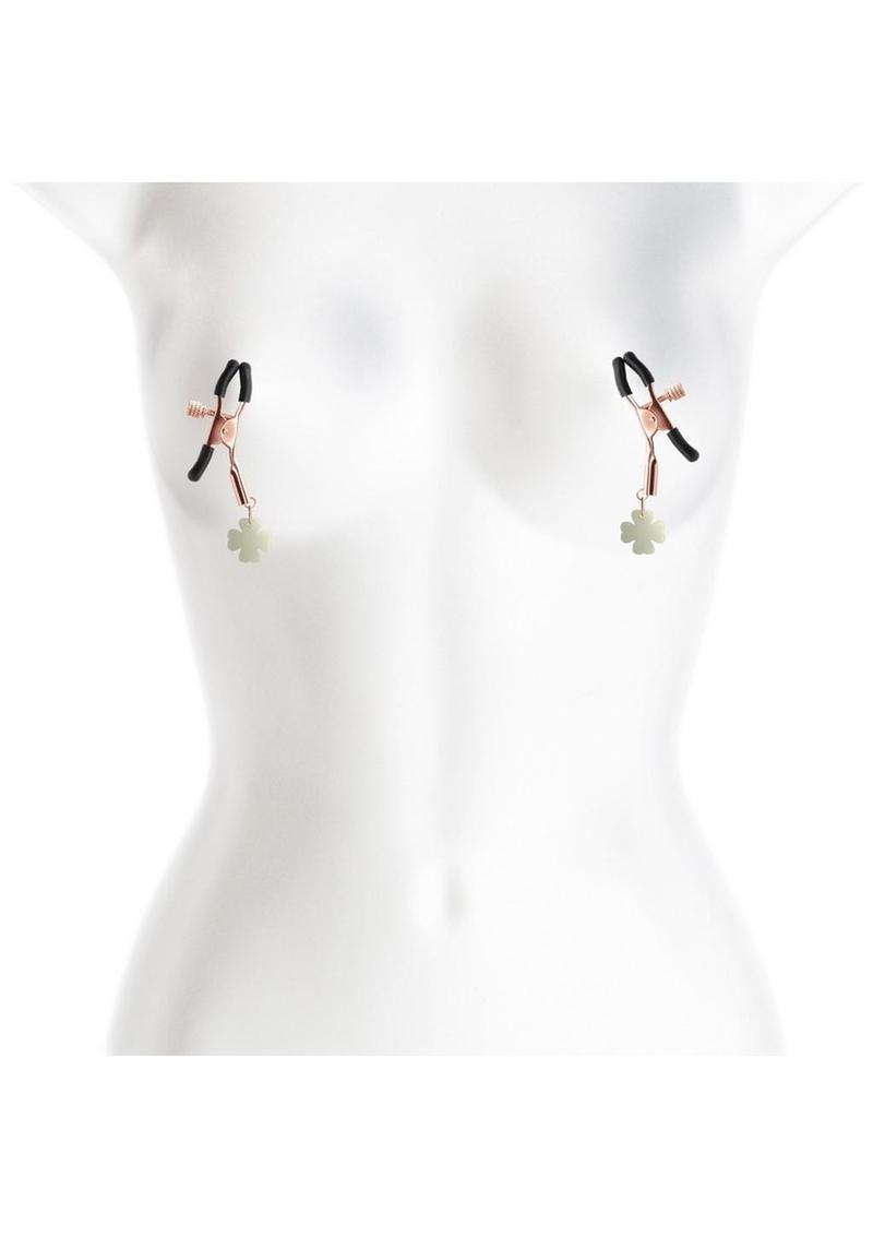 Bound Nipple Clamps G4 Iron Glow in the Dark - Rose Gold