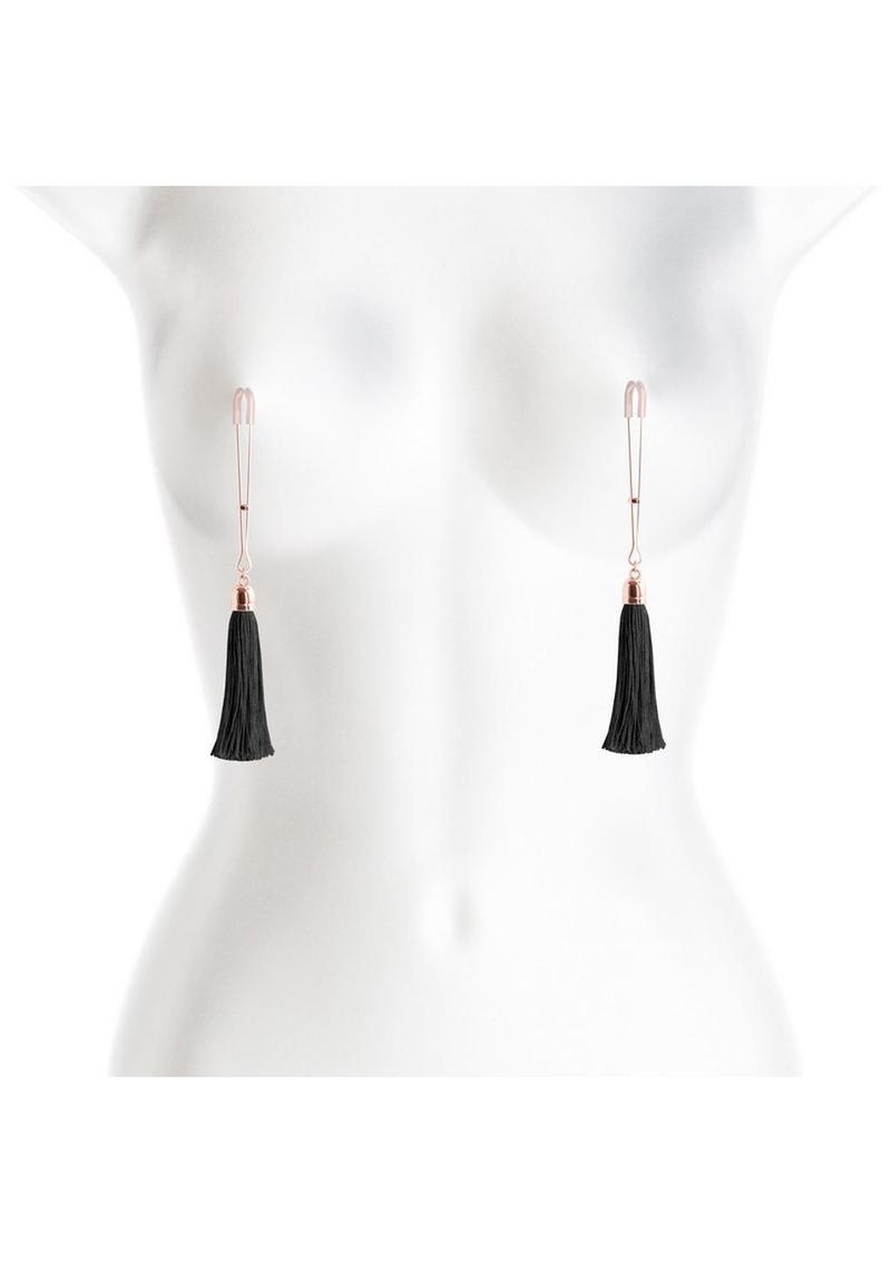 Bound Nipple Clamps T1 - Rose Gold/Black