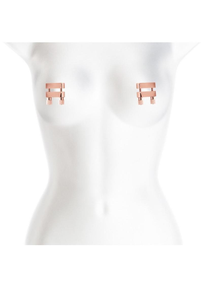 Bound Nipple Clamps V1 - Rose Gold