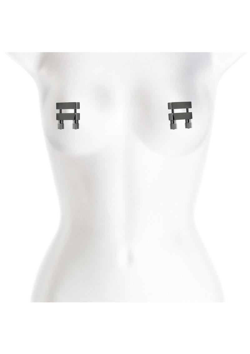 Bound Nipple Clamps V1 - Gunmetal Gray