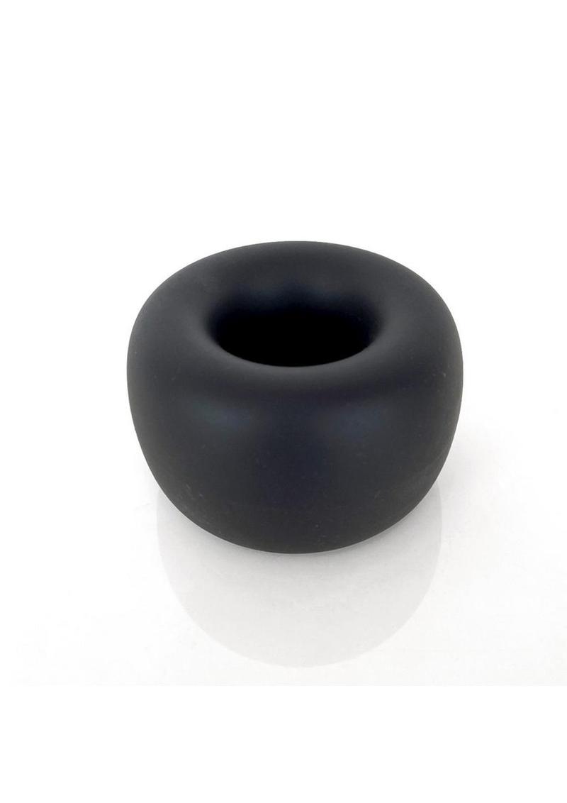 Vers Liquid Silicone Ball Stretcher Steel Motion Balls - Black