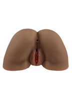 Zero Tolerance Rear Beauty Rechargeable Dual Vibrating Realistic Ass & Vagina - Chocolate