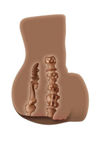 Zero Tolerance Rear Beauty Rechargeable Dual Vibrating Realistic Ass & Vagina - Chocolate