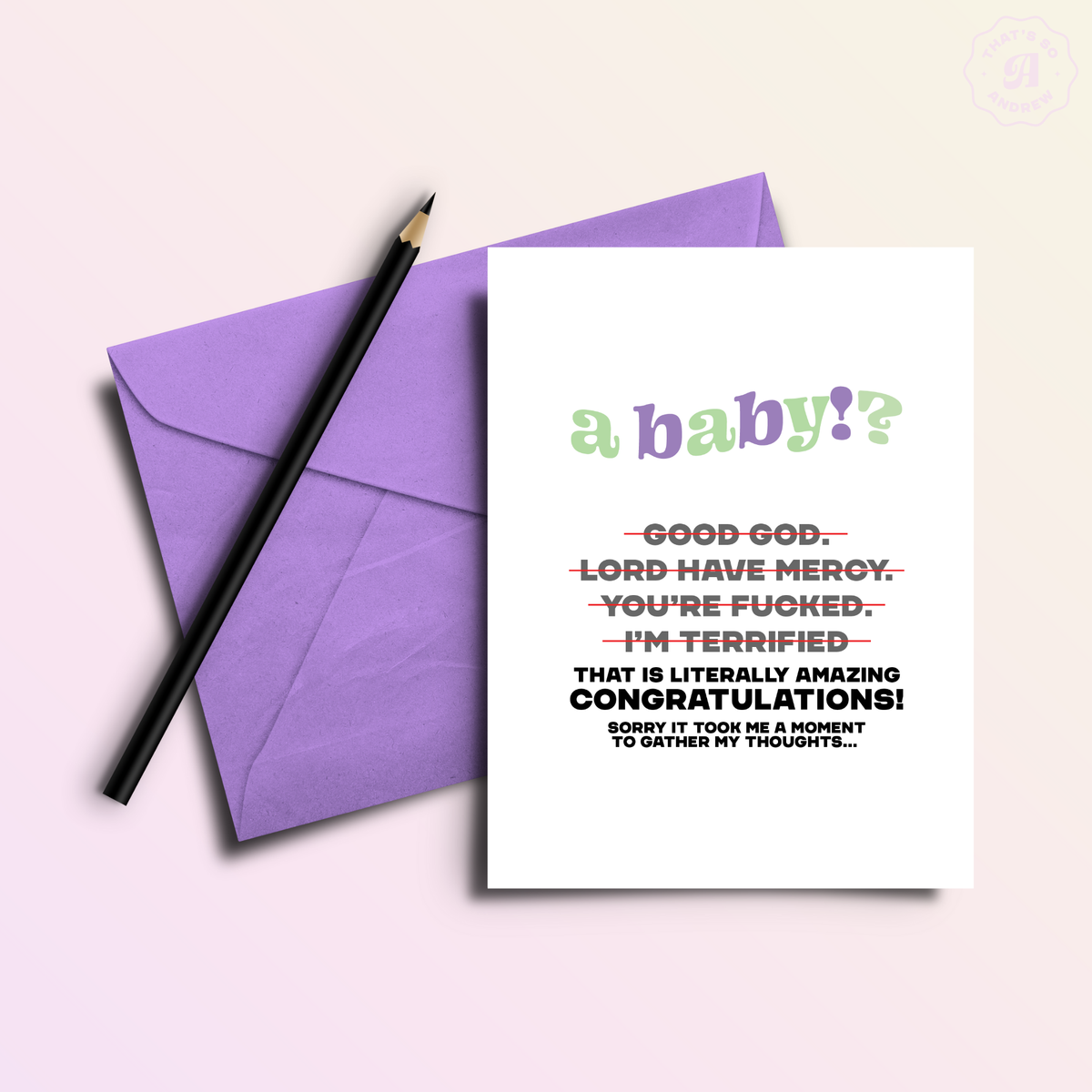 Initial Thoughts About Baby Funny New Baby Card