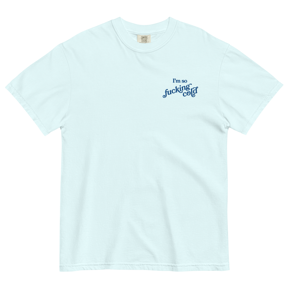 I'm So Fucking Cold Embroidered T-Shirt