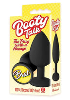 The 9's - Booty Talk Silicone Butt Plug Brat - Black