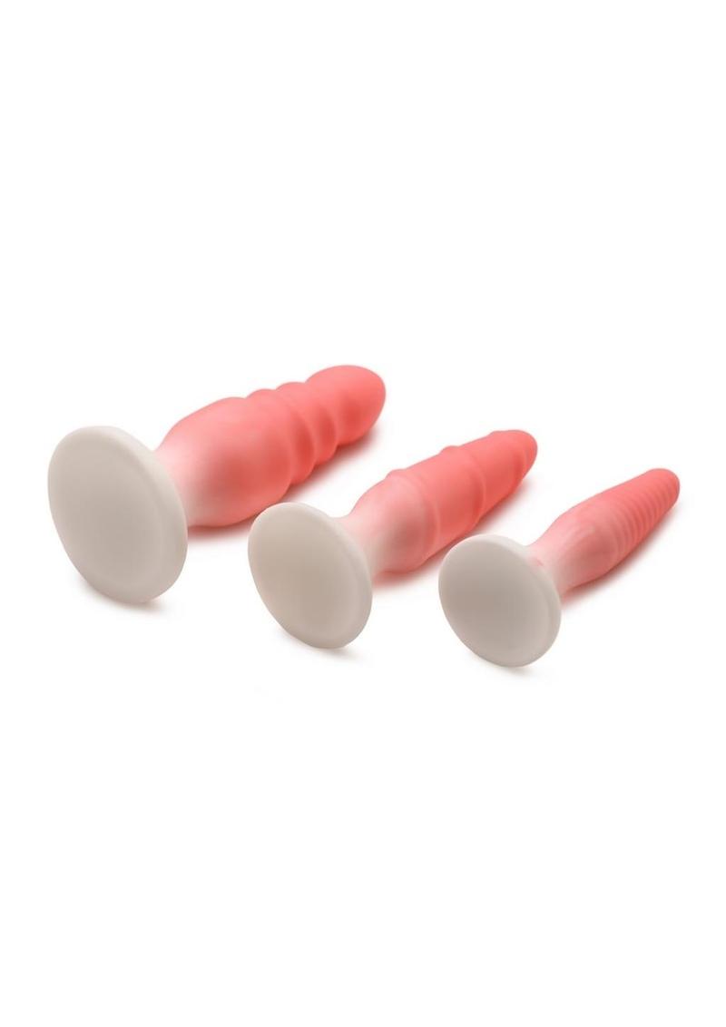 Simply Sweet Silicone Butt Plug Set - Pink