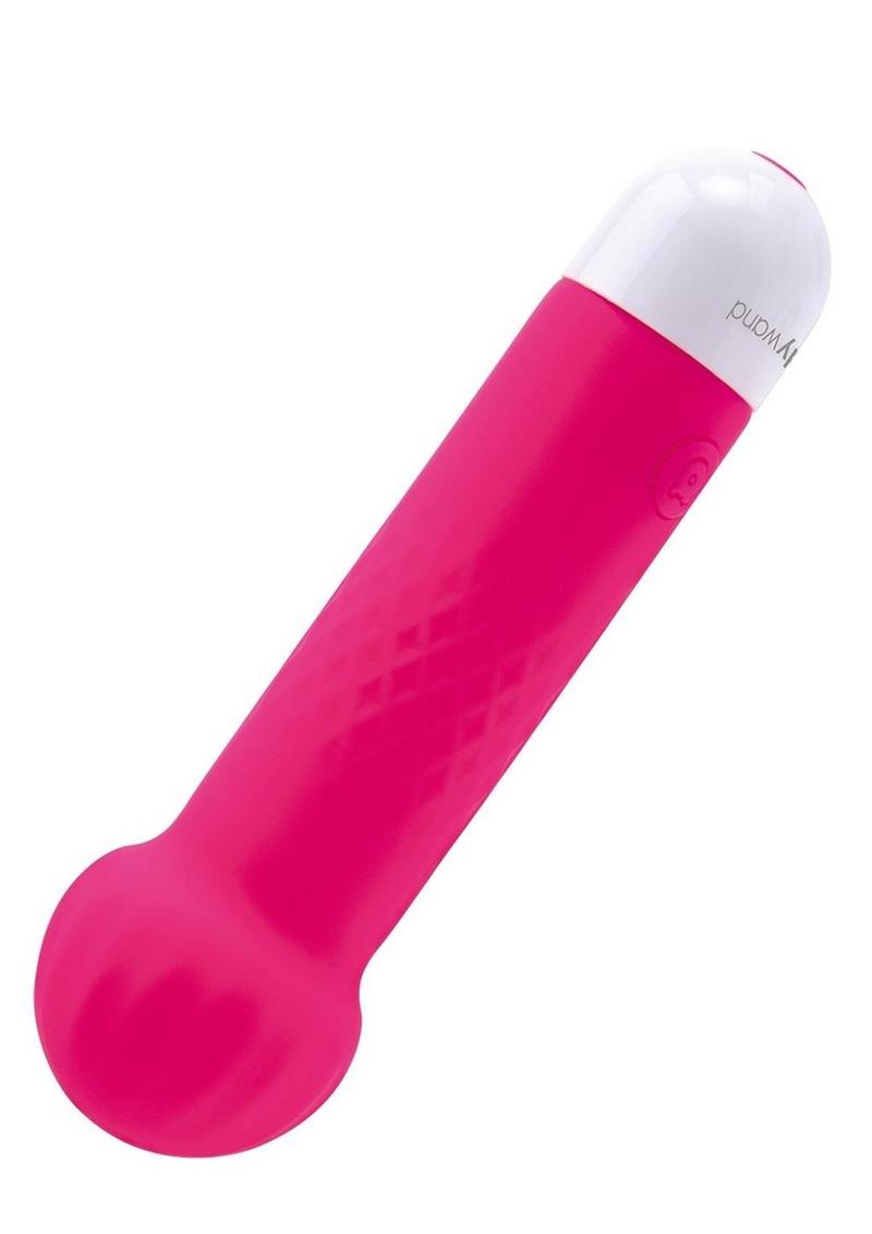 Bodywand Mini Pocket Wand Rechargeable Silicone Massager - Neon Pink