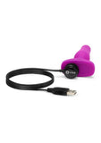B-Vibe Novice Plug Rechargeable Silicone Anal Plug with Remote Control - Fuchsia