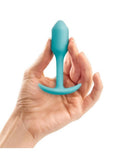 B-Vibe Snug Plug 1 Silicone Weighted Butt Plug - Mint Green