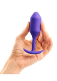 B-Vibe Snug Plug 2 Silicone Weighted Anal Plug - Purple