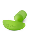 B-Vibe Snug Plug 3 Silicone Weighted Anal Plug - Lime Green