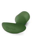 B-Vibe Snug Plug 4 Silicone Weighted Anal Plug - Army Green