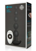 B-Vibe Cinco Rechargeable Silicone Anal Beads with Remote Control - Black
