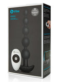 B-Vibe Cinco Rechargeable Silicone Anal Beads with Remote Control - Black